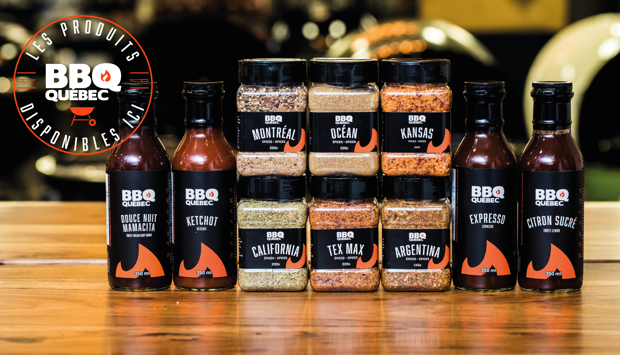 Sauces et épices BBQ Québec.